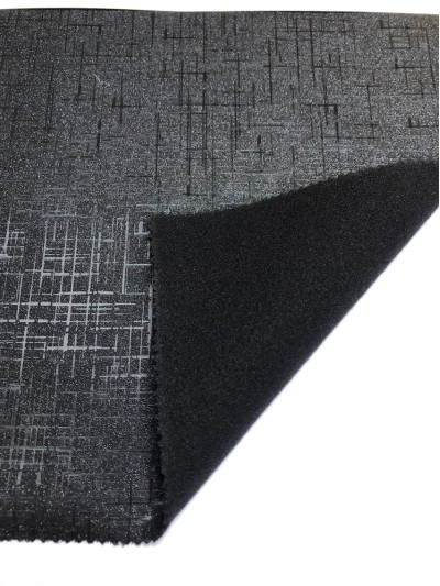 DG-PGSG  PS181634  黑色牛奶絲起毛立體PU  56''  315±10gsm   面布92%poly,8%Elastane+PU   MOQ:1500y 45度照